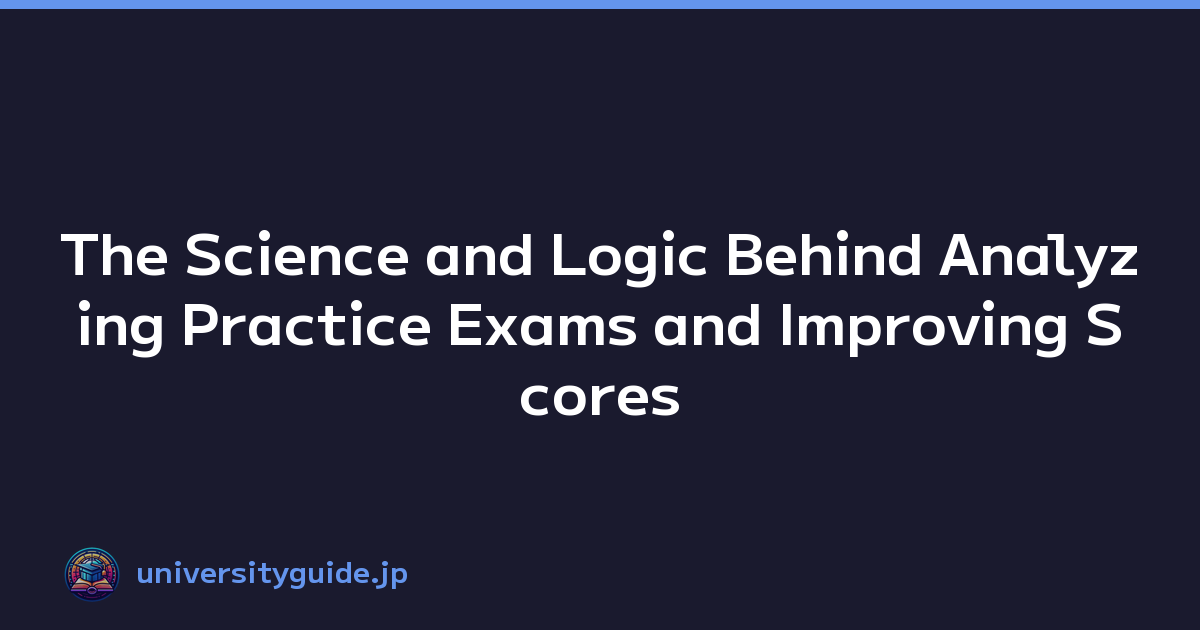 The Science and Logic Behind Analyzing Practice Exams and Improving Scores