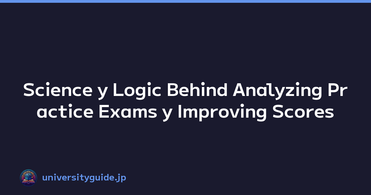 Science y Logic Behind Analyzing Practice Exams y Improving Scores