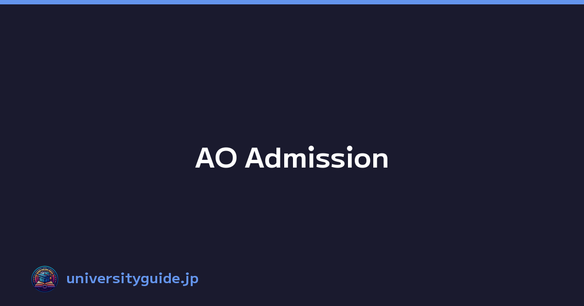 Featured image of post AO Admission