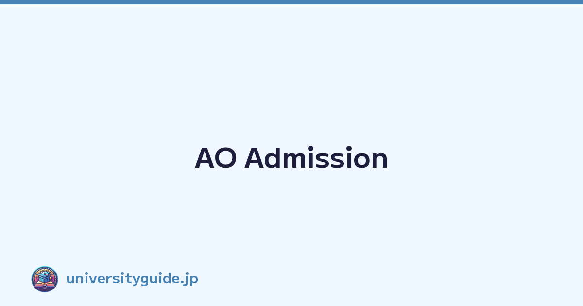 Featured image of post AO Admission