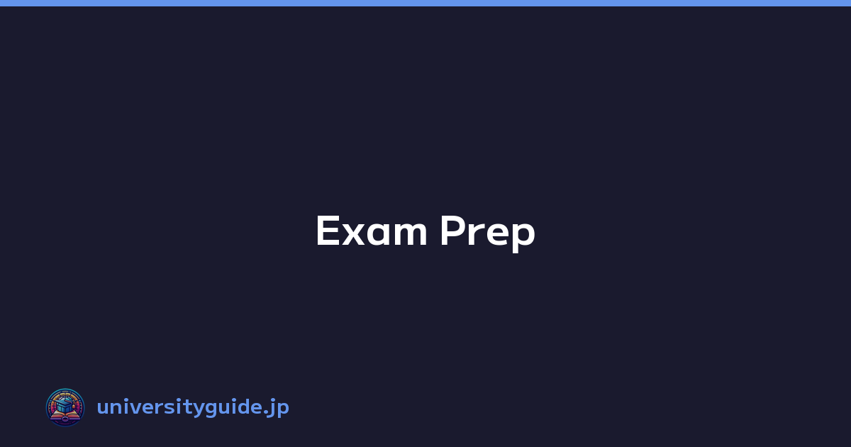Featured image of post Exam Prep