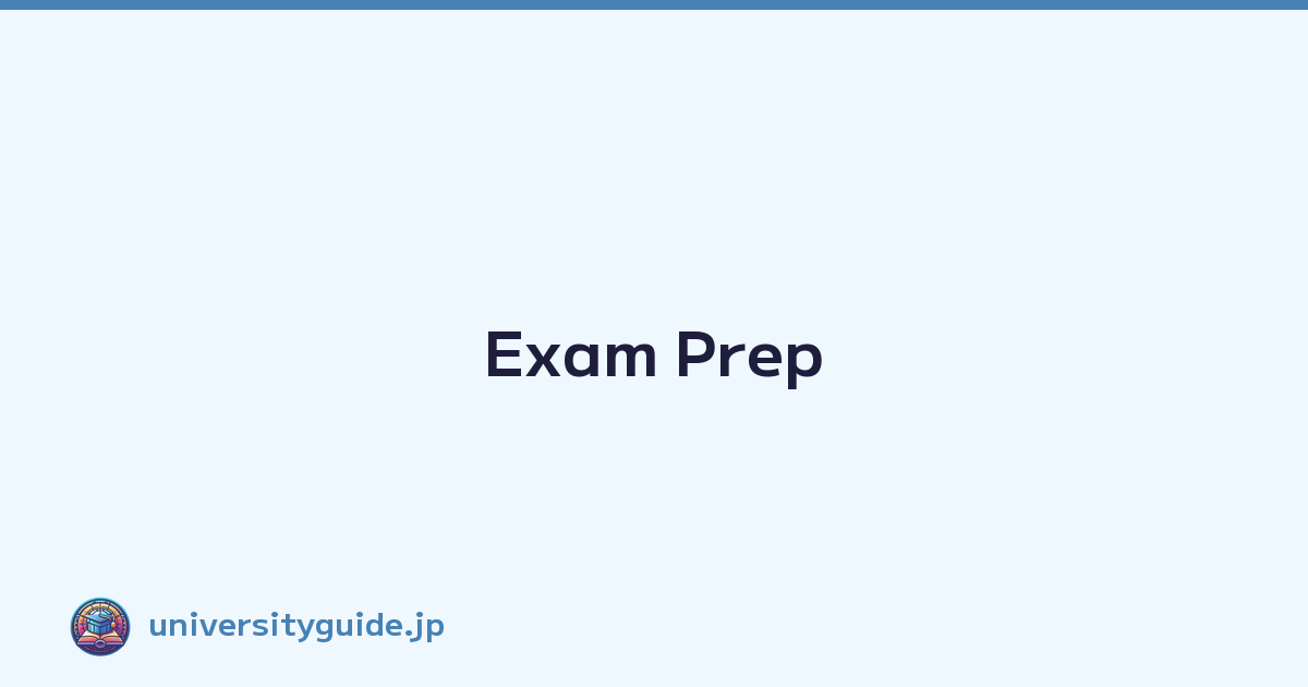Featured image of post Exam Prep
