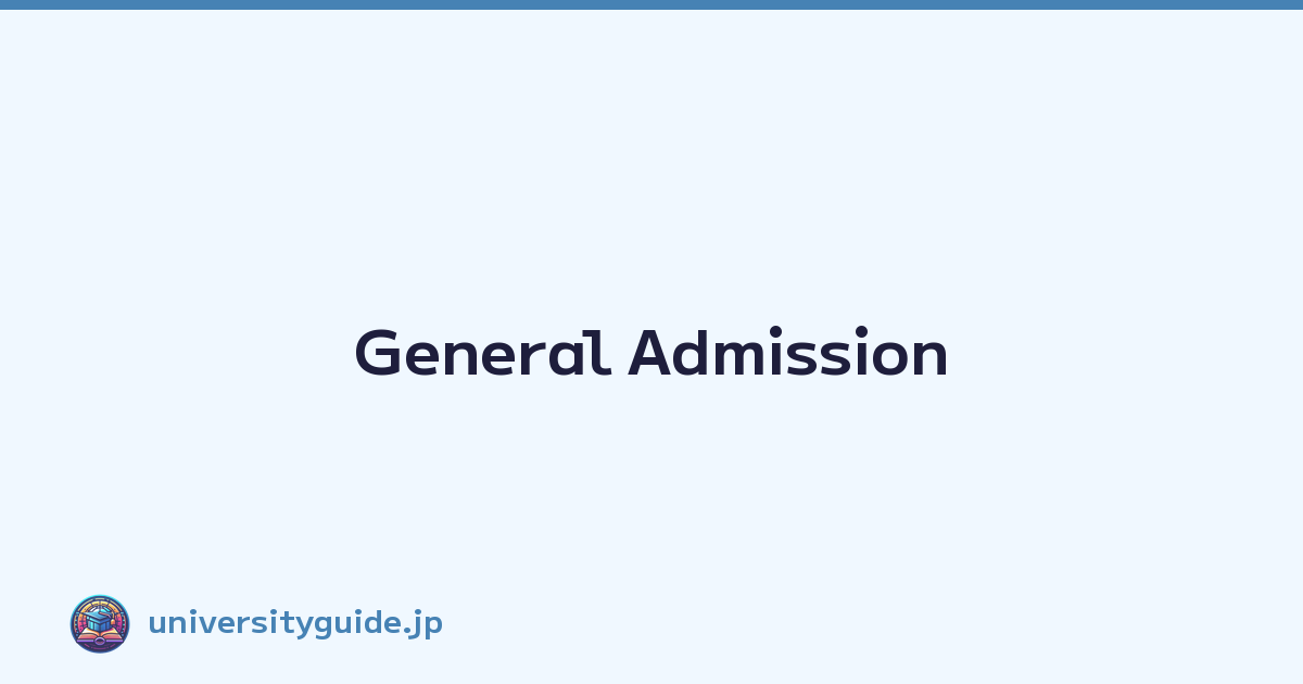 Featured image of post General Admission