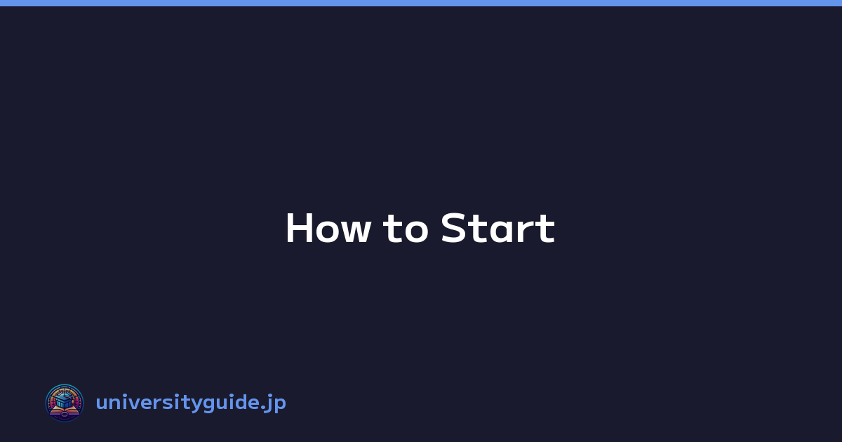 Featured image of post How to Start
