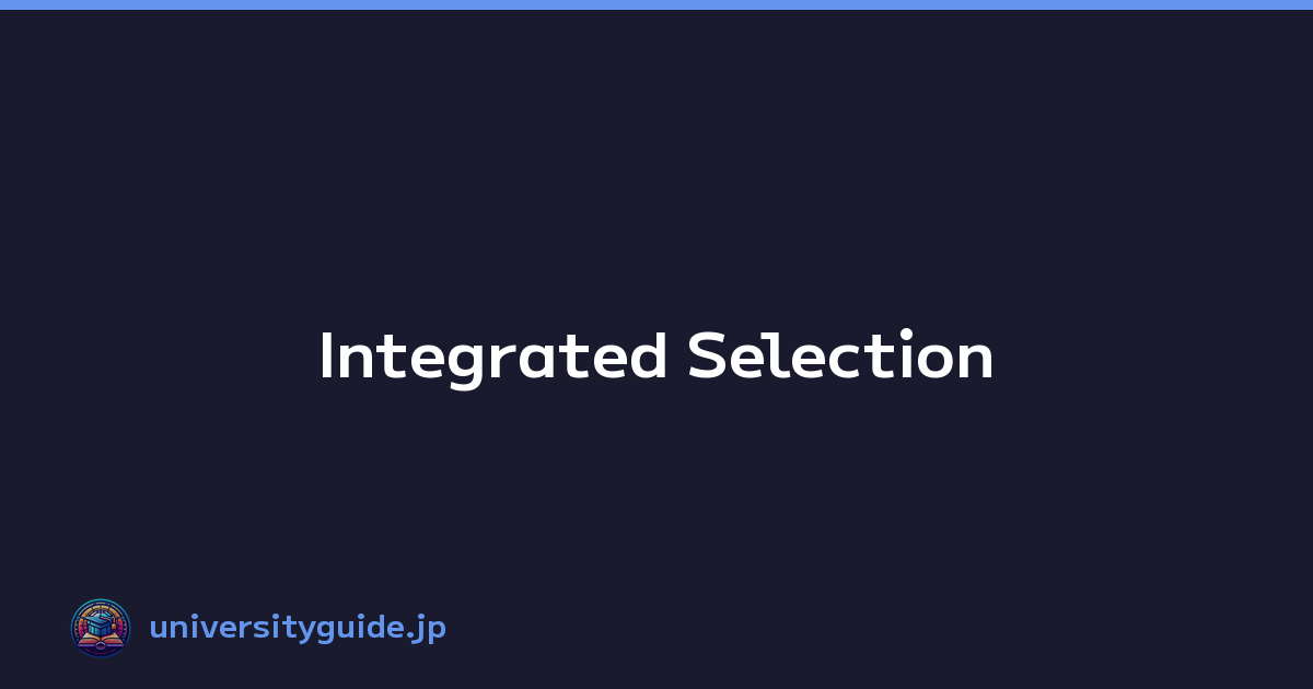 Featured image of post Integrated Selection
