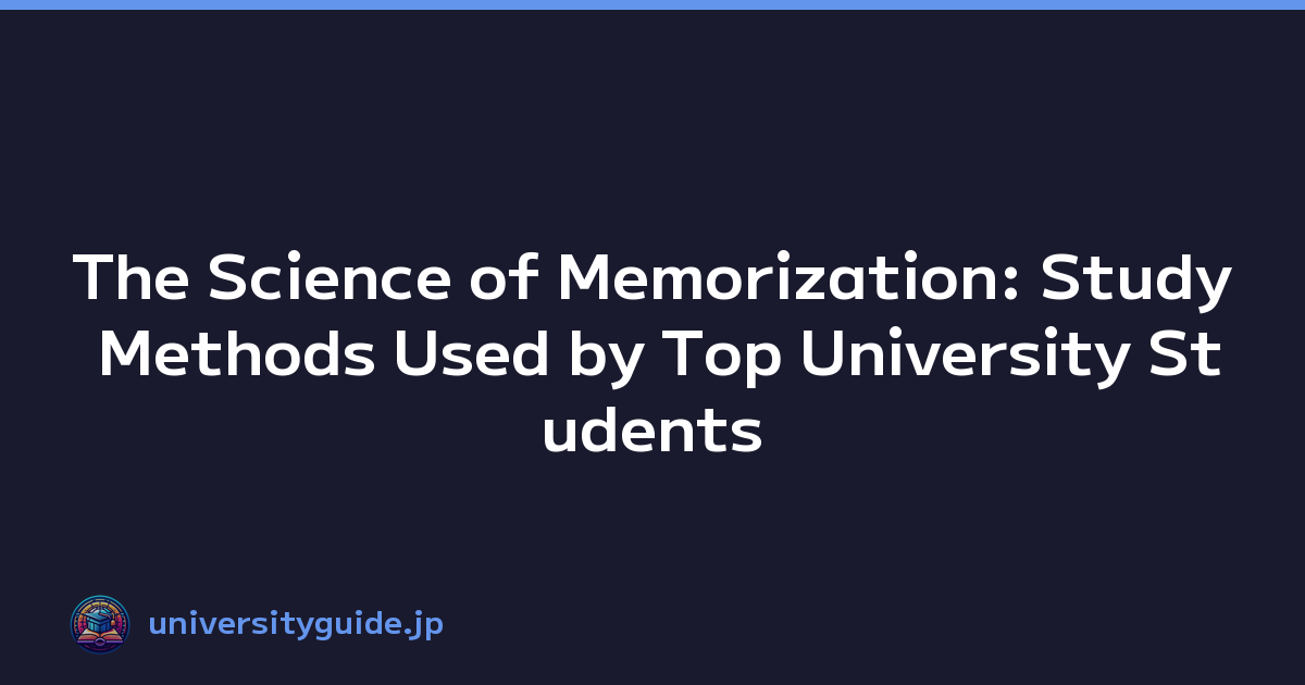 Featured image of post The Science of Memorization: Study Methods Used by Top University Students