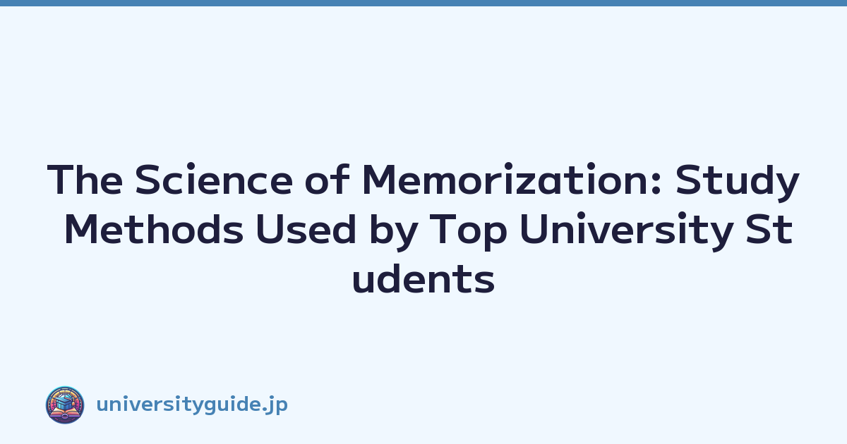 Featured image of post The Science of Memorization: Study Methods Used by Top University Students