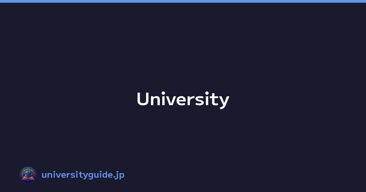 Featured image of post University