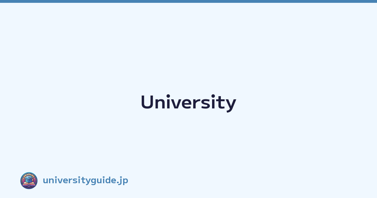 Featured image of post University